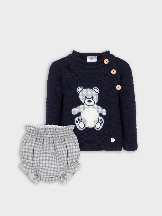 Knitted 2 Pieces Bear set