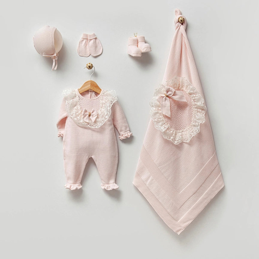 Newborn Princess Baby Knitwear 5 piece Set