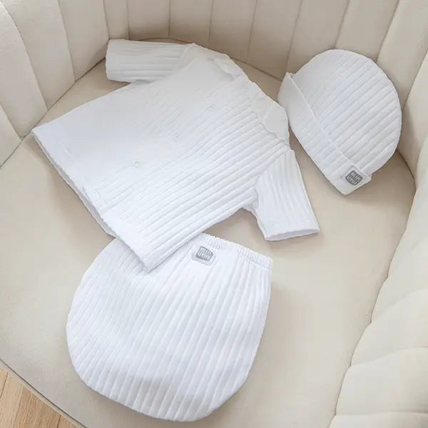 White Short Sleeve Sweater and Romper Set