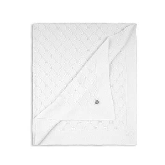 100% Cotton White Met Blanket